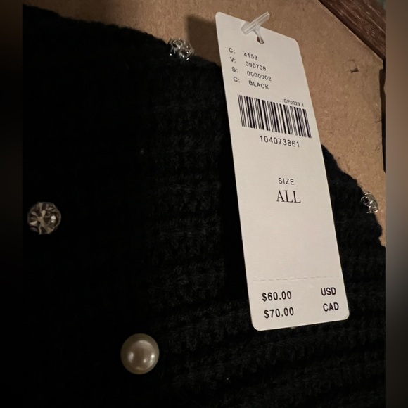 Anthropologie Black Pearl-Embellished Hat - Picture 8 of 16